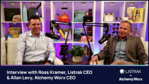 Screenshot of the Listrak Interview with Alchemy Worx CEO Allan Levy